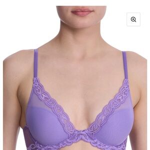 Lavender Lace Trim Bra